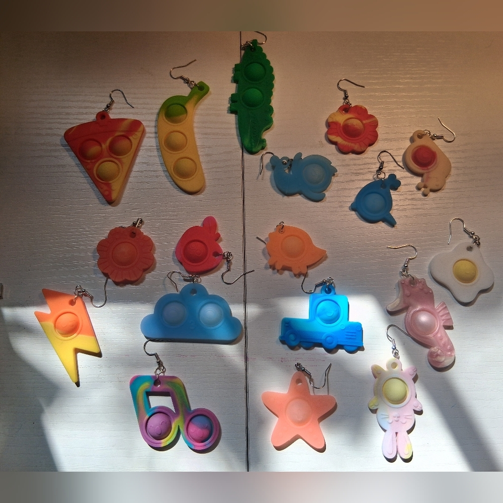 Mix 'n Match Fidget Toy Earrings